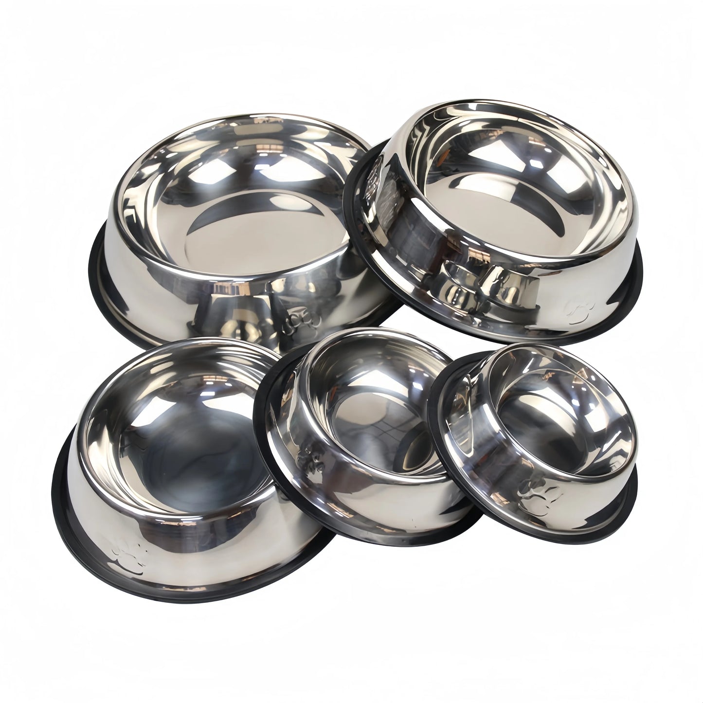 Gamelle en acier inoxydable pour chien