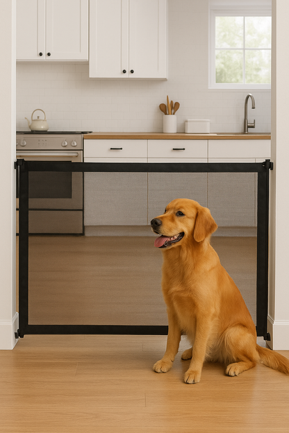 Clôture de sécurité pour chien avec 4 crochets – 2 tailles