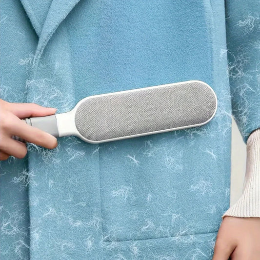 Brosse anti-peluches électrostatique manuelle double face