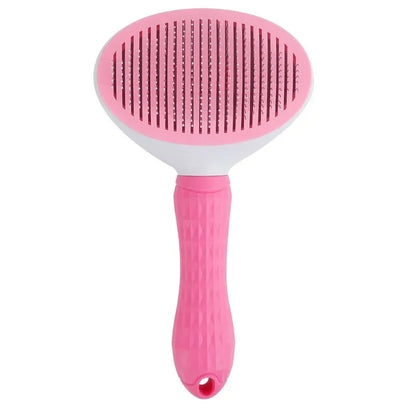 Brosse démêlante auto-nettoyante pour chien