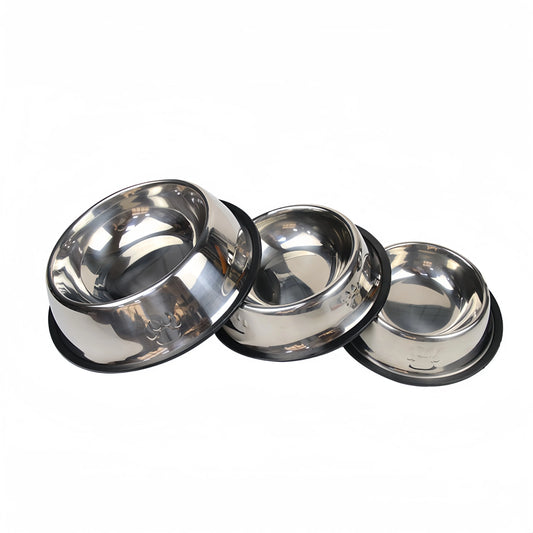 Gamelle en acier inoxydable pour chien