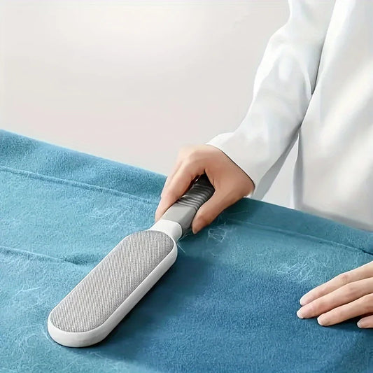 Brosse anti-peluches électrostatique manuelle double face